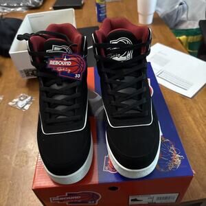 Size 10 Ewing Men's Orion Strap [ Black/Red/White ] Basketball Shoes -